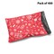 10 x 13 Red Christmas Gift Cluster Ornaments Santa Hat Winter Holiday Poly Mailer Bags Waterproof Shipping Mailing Envelopes 2 Mil – Permanent Adhesive Seal